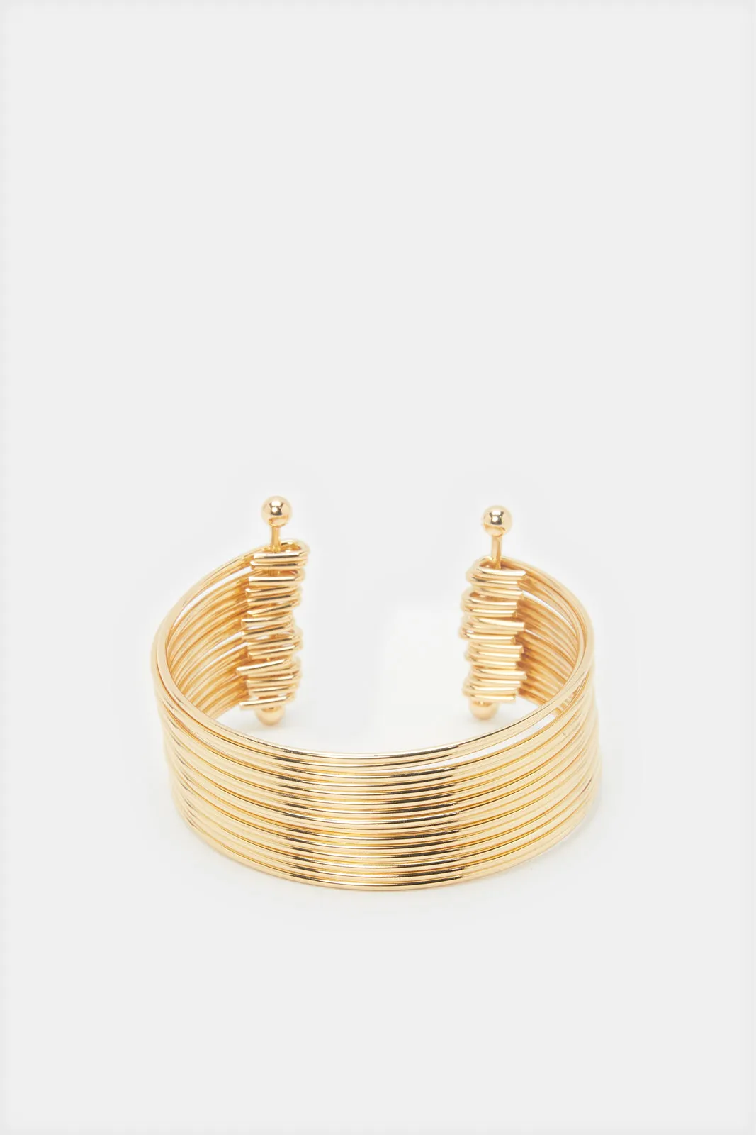 Women Gold Embellished Cuff sold by Redtag