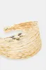 Women Gold Embellished Cuff sold by Redtag