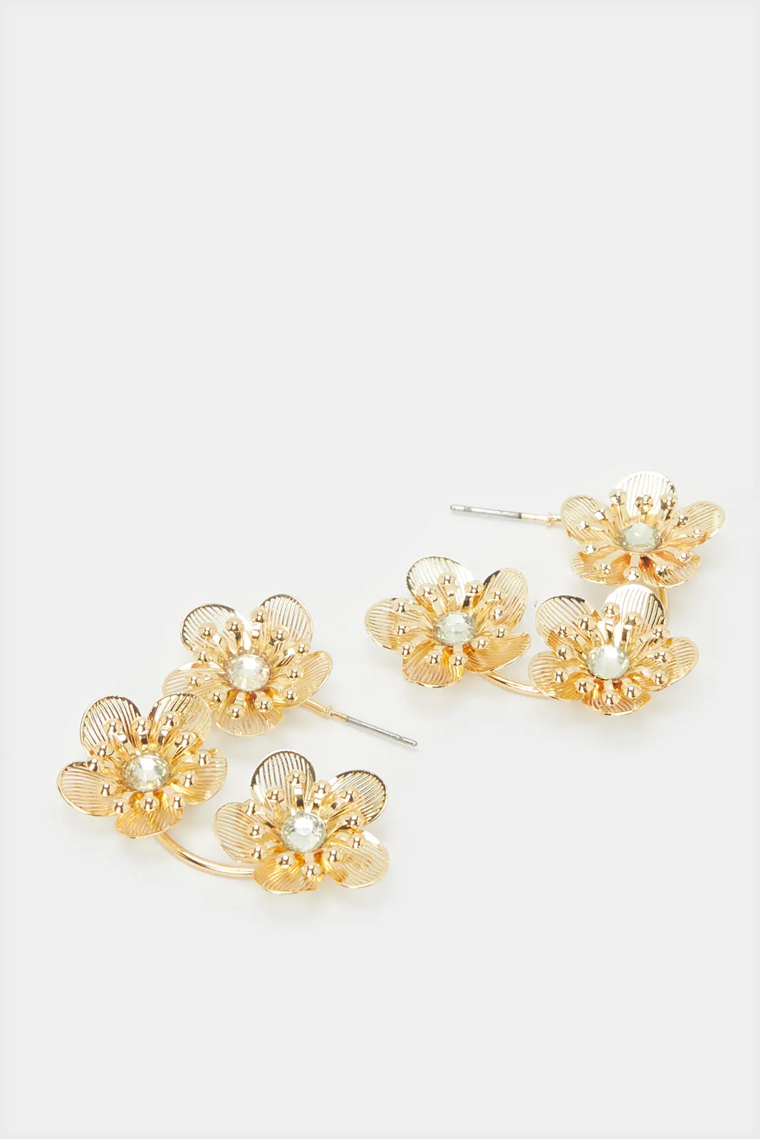 Women Gold Embellished Earrings sold by Redtag product image thumbnail 2