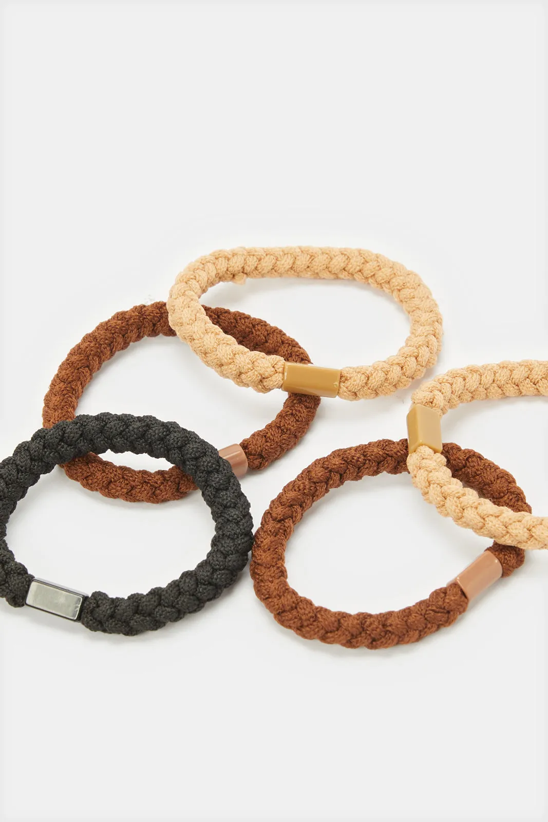 Women Assorted Plain Elastic Hair Band Set (5 Piece) sold by Redtag product image thumbnail 3