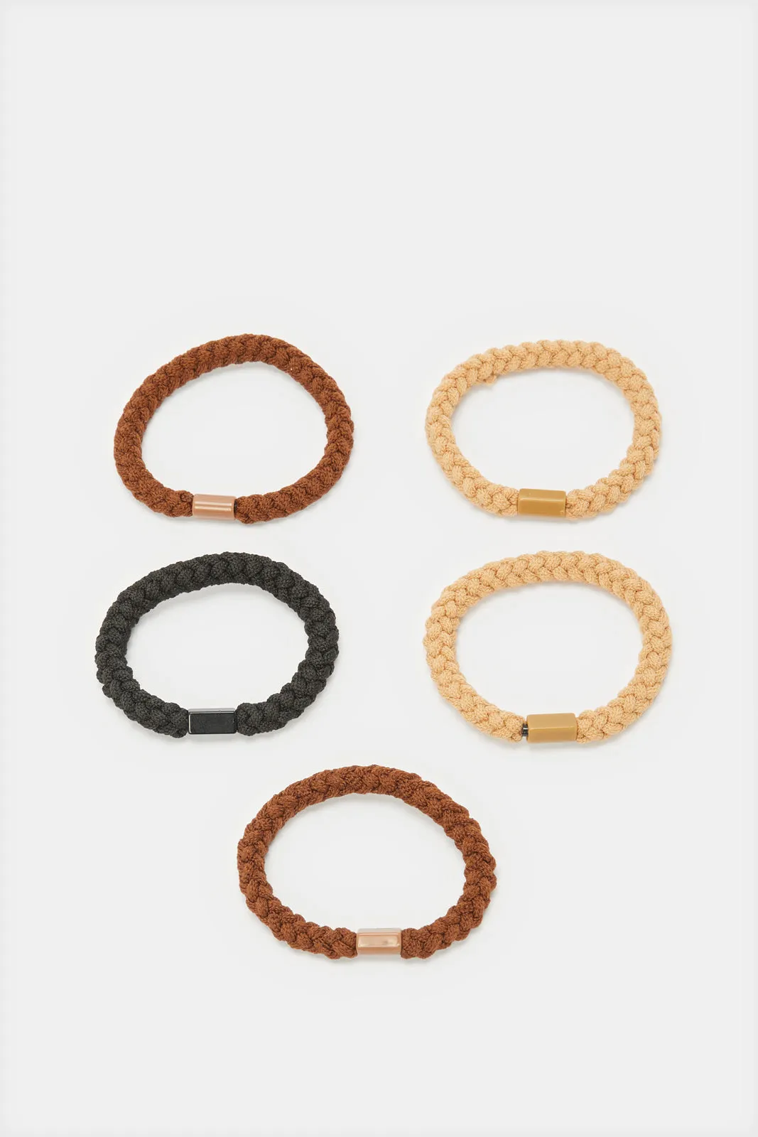 Women Assorted Plain Elastic Hair Band Set (5 Piece) sold by Redtag