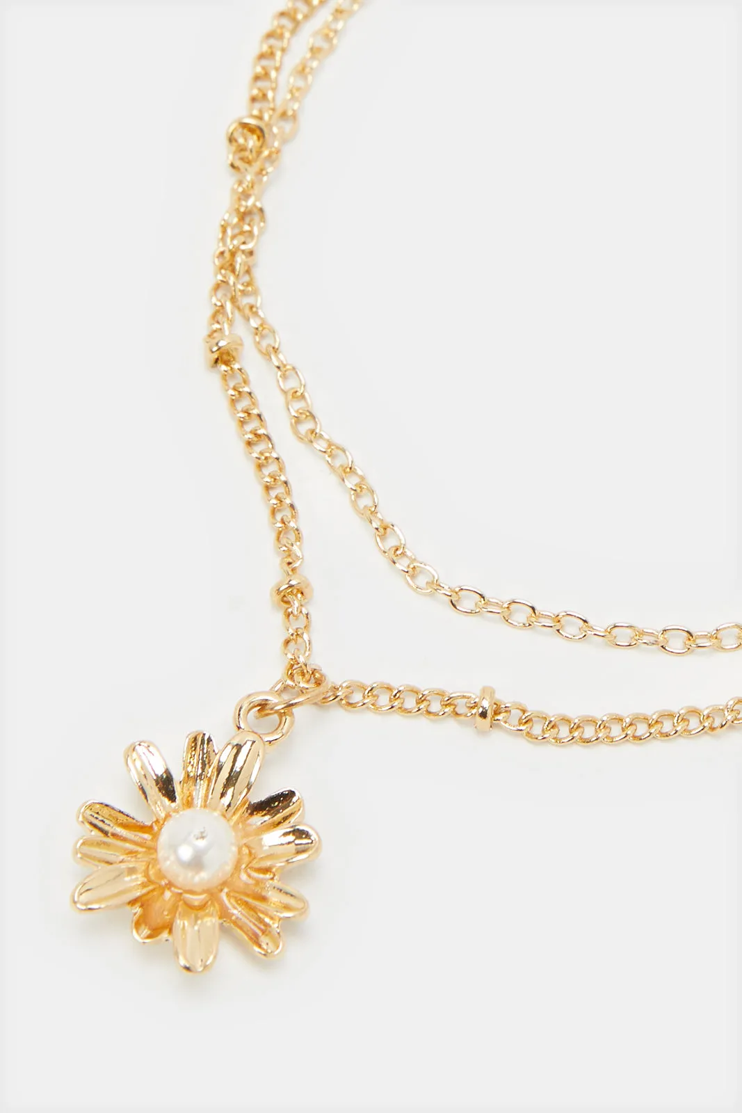 Women Gold Necklace And Bracelet And Earrings Set (3 Piece) sold by Redtag product image thumbnail 3