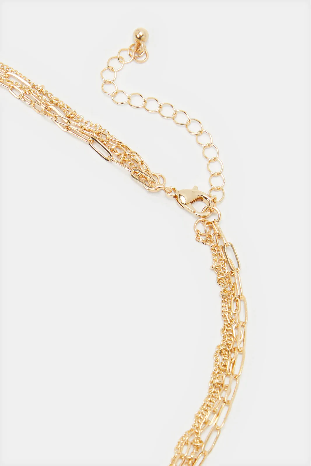 Women Gold Embellished Necklace sold by Redtag product image thumbnail 3