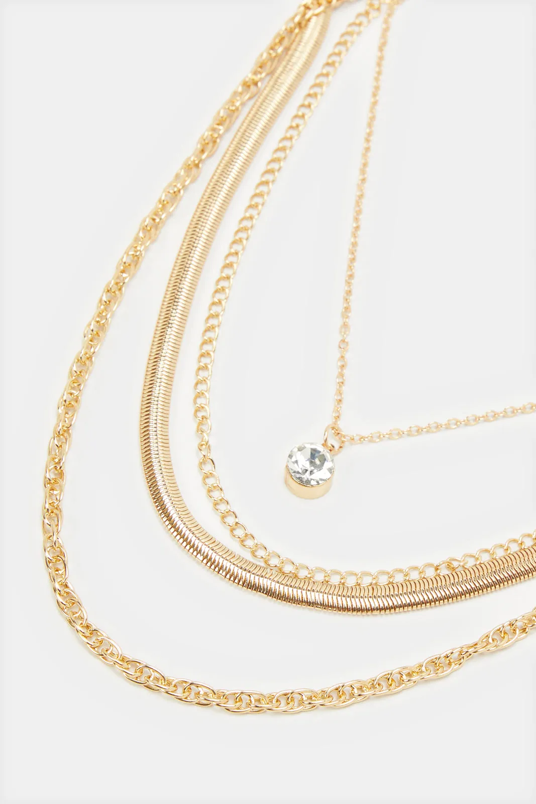 Women Gold Embellished Necklace sold by Redtag product image thumbnail 2