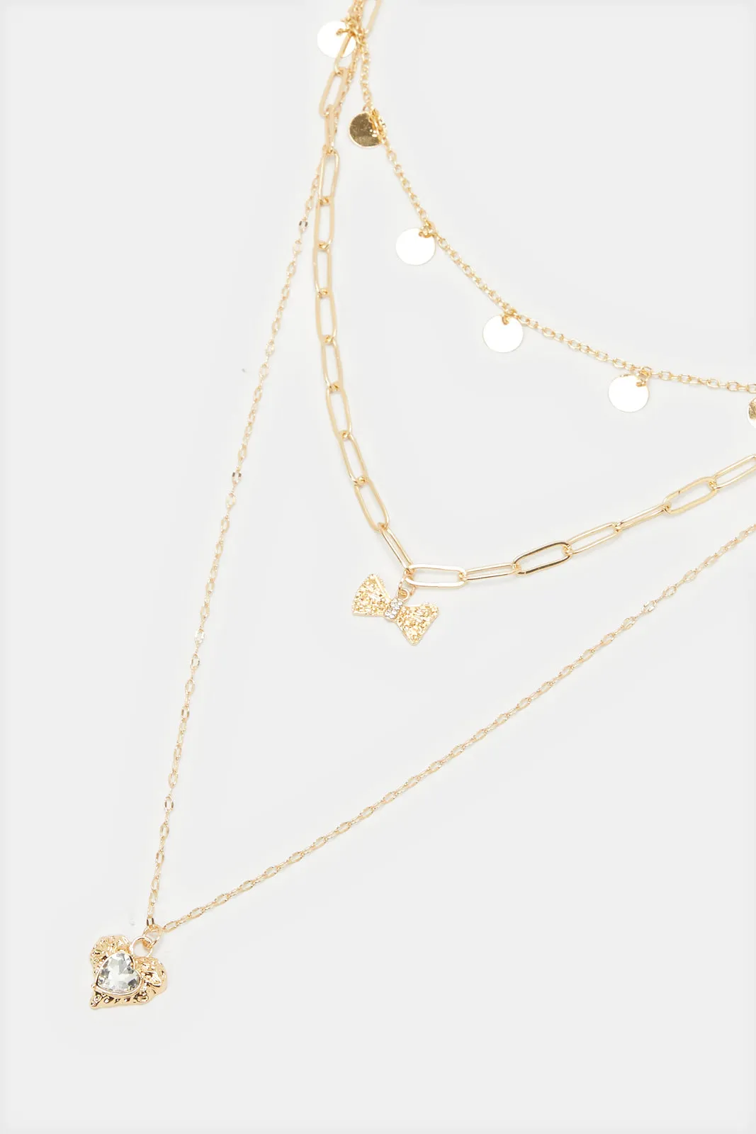 Women Gold Embellished Necklace sold by Redtag product image thumbnail 2