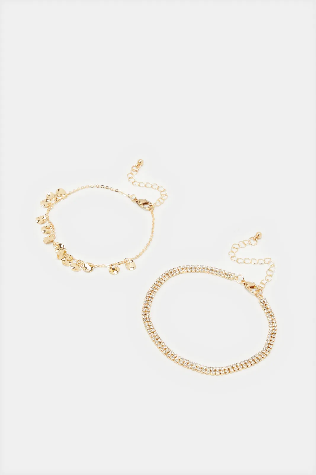 Women Gold Embellished Bracelet Set (2 Piece) sold by Redtag product image thumbnail 2