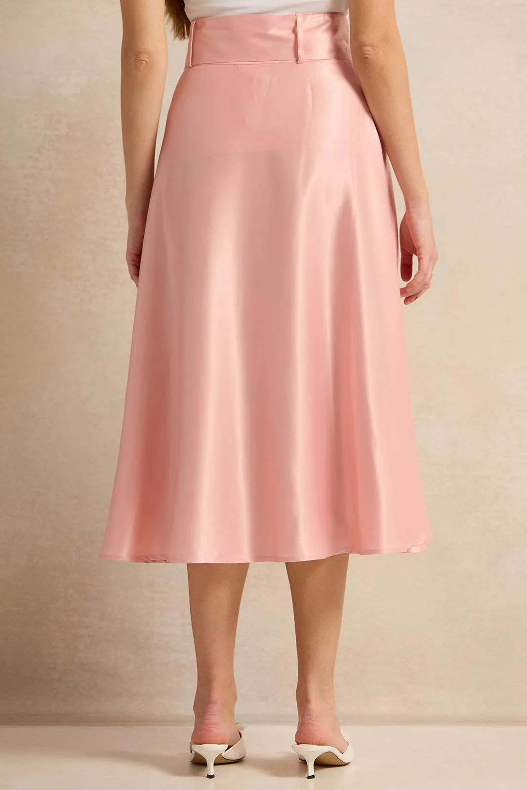 Women Pink Midi Skirt sold by Redtag product image thumbnail 3