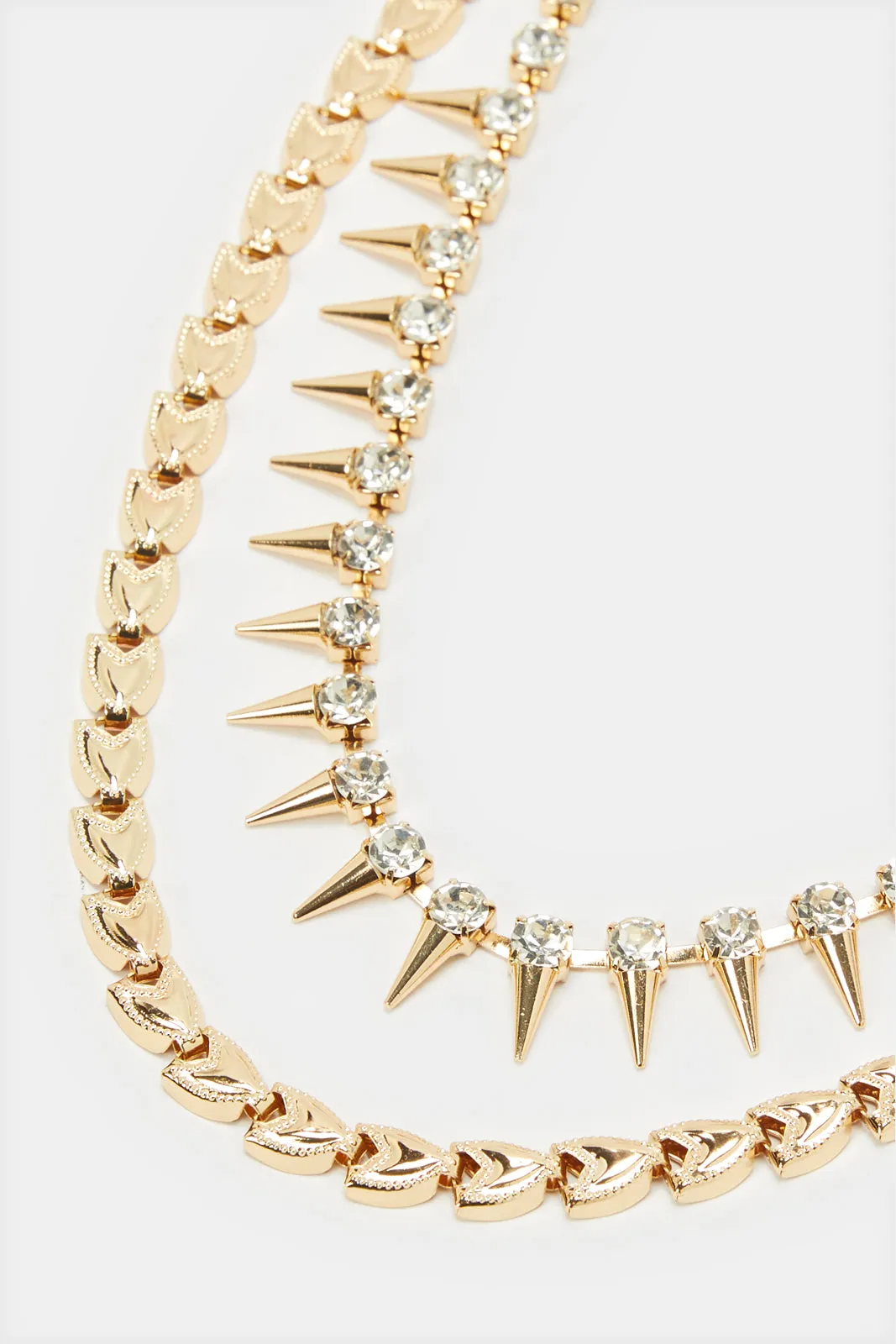 Women Gold Embellished Necklace sold by Redtag product image thumbnail 2