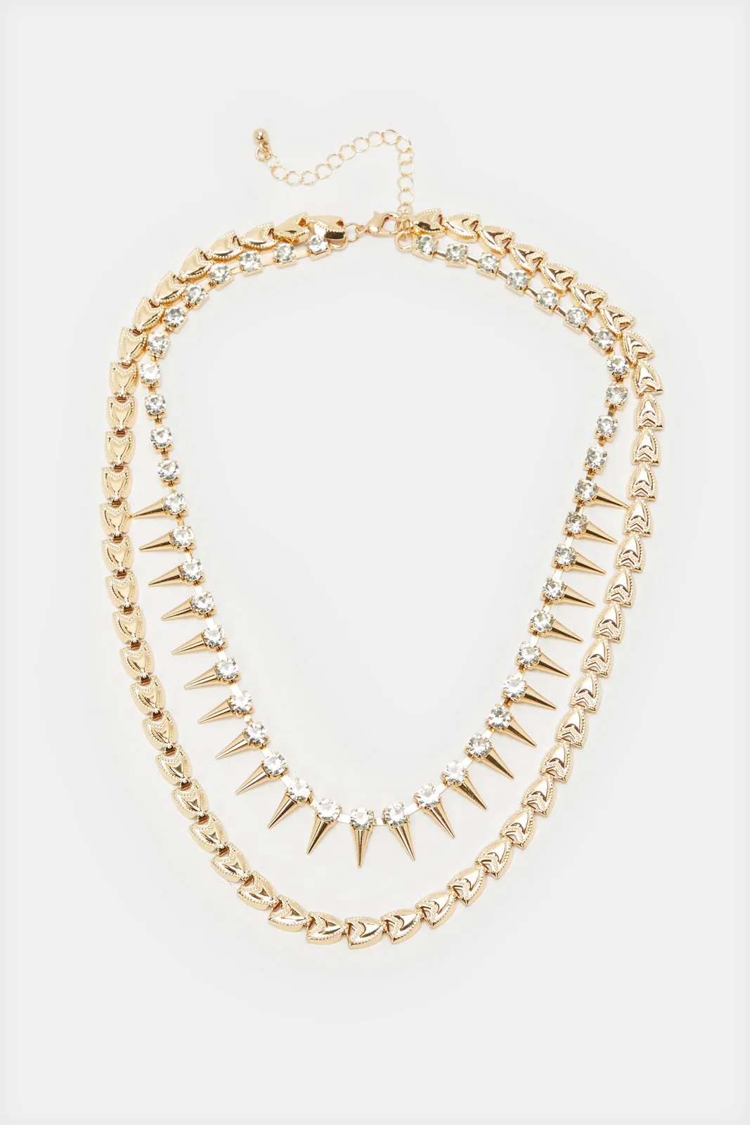 Women Gold Embellished Necklace sold by Redtag