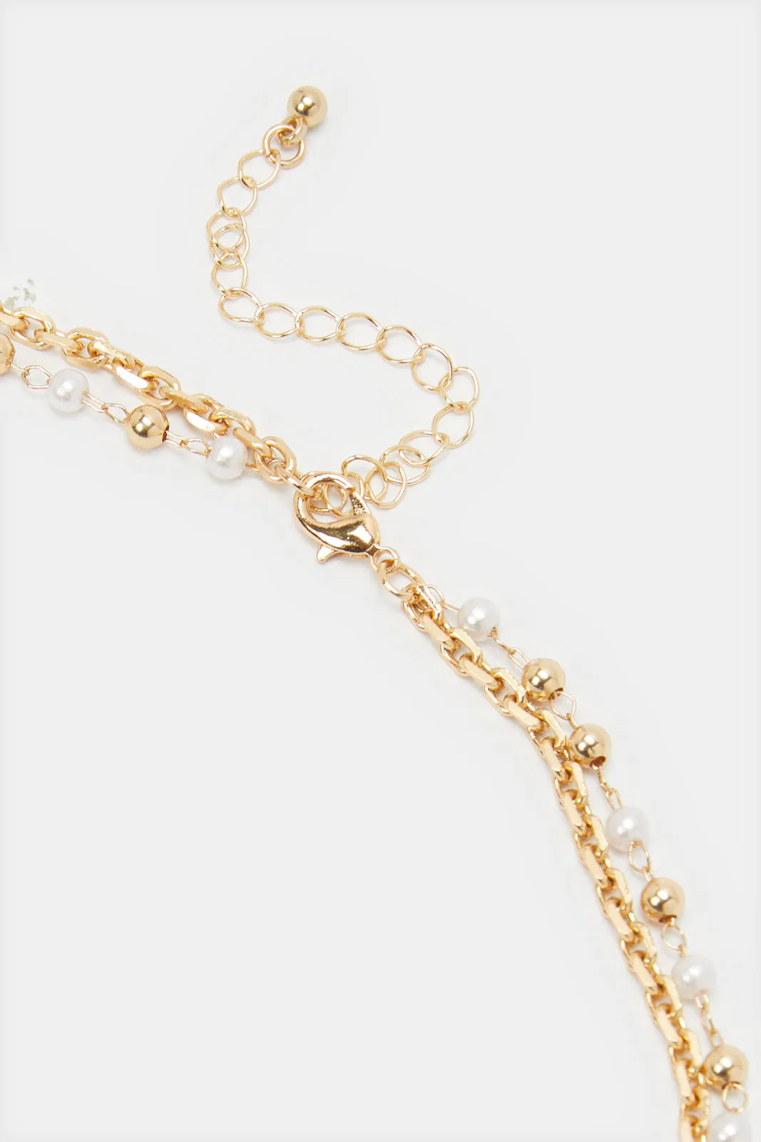 Women Gold Embellished Necklace sold by Redtag product image thumbnail 3
