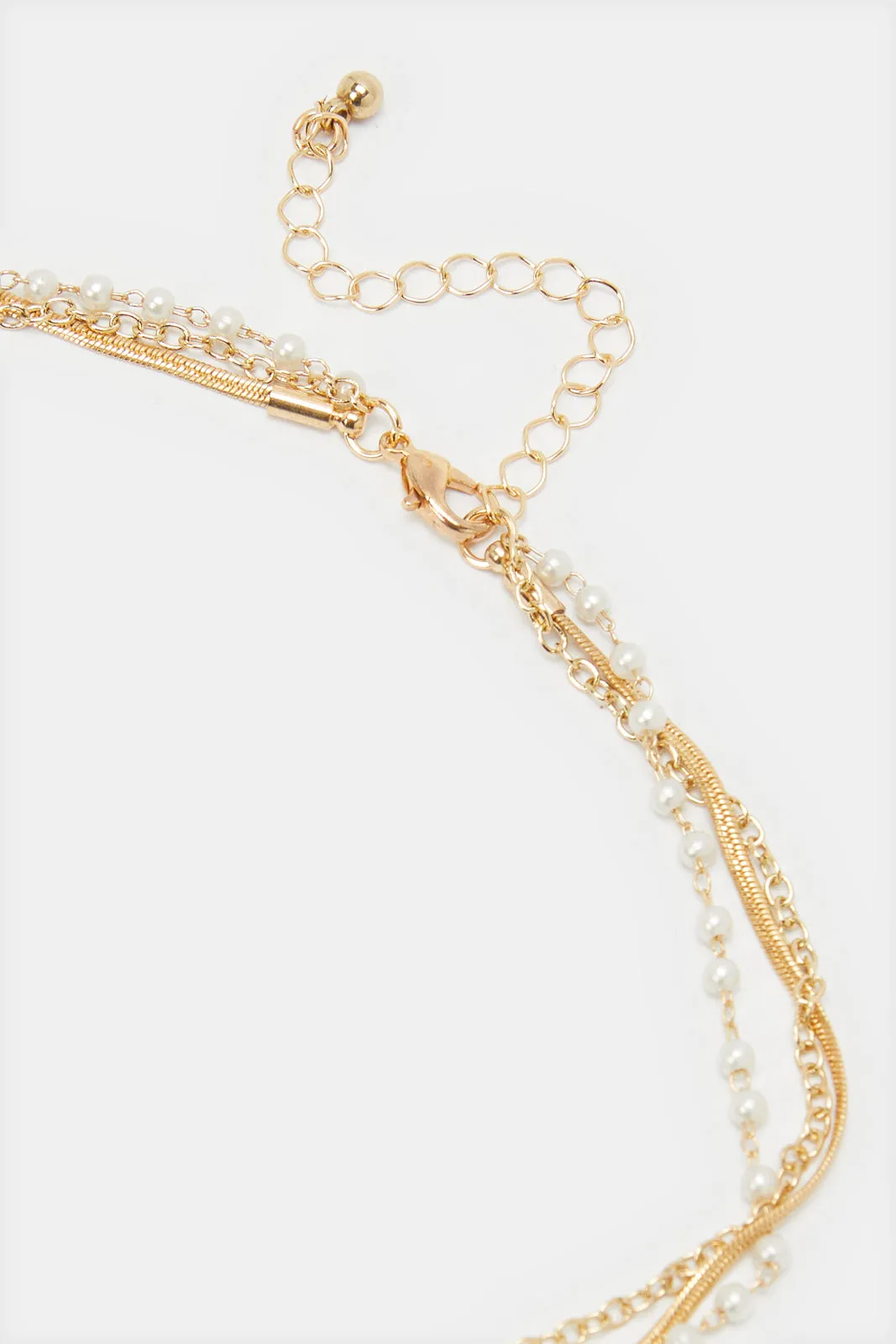 Women Gold Embellished Necklace sold by Redtag product image thumbnail 3