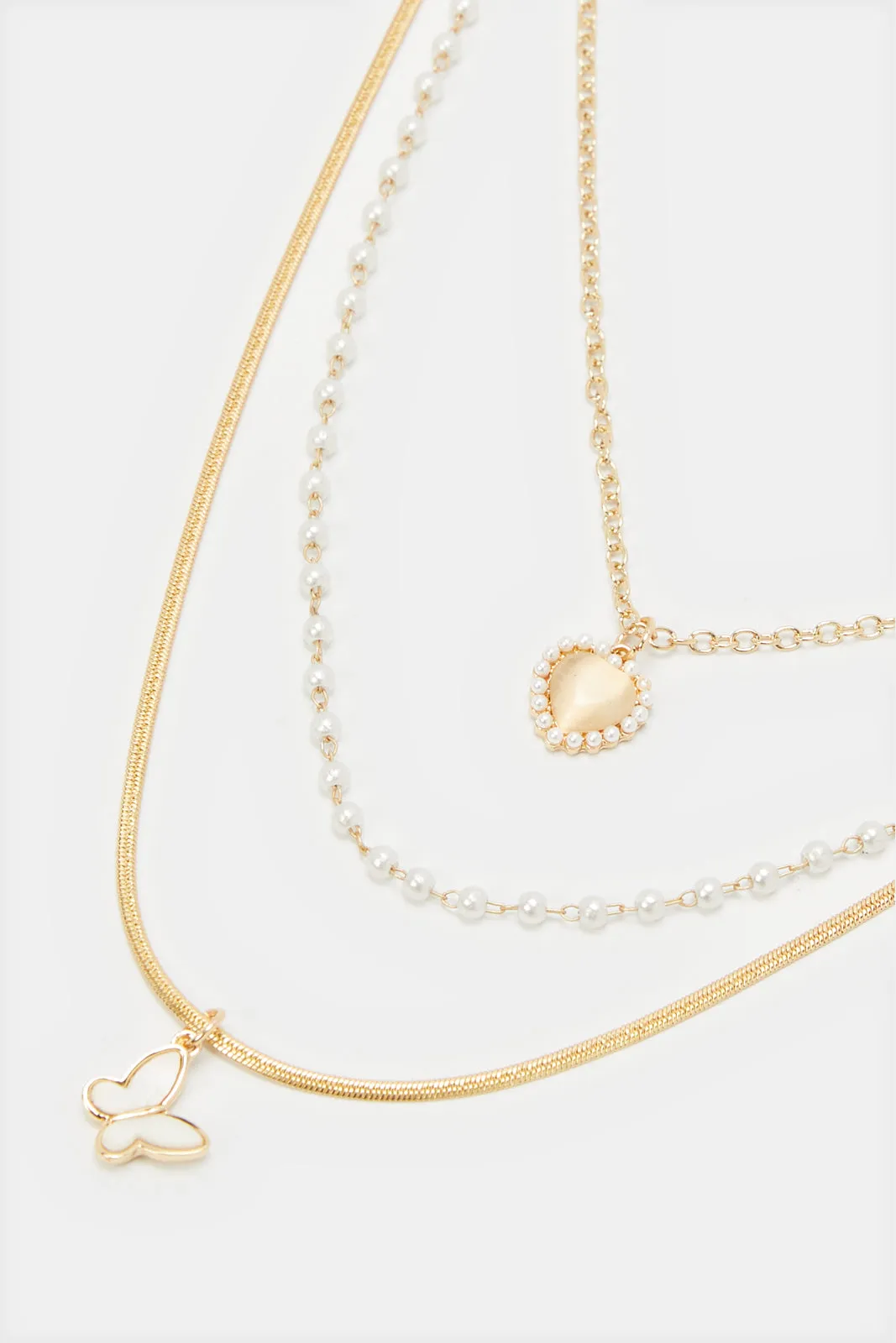 Women Gold Embellished Necklace sold by Redtag product image thumbnail 2