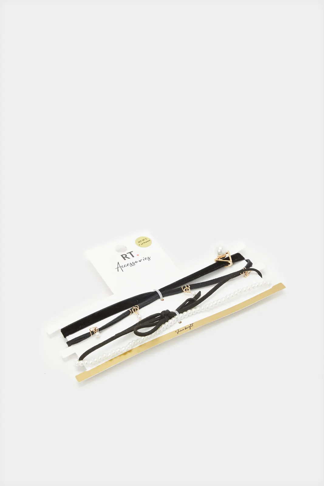 Women Black And White Necklace Set (Pack of 3) sold by Redtag product image thumbnail 2