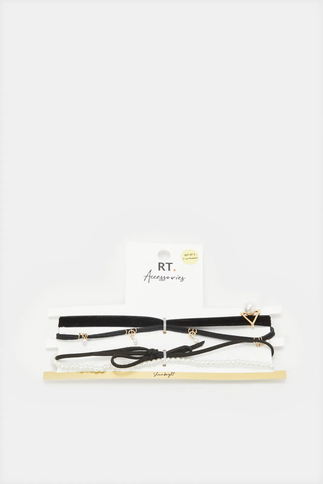 Women Black And White Necklace Set (Pack of 3) sold by Redtag