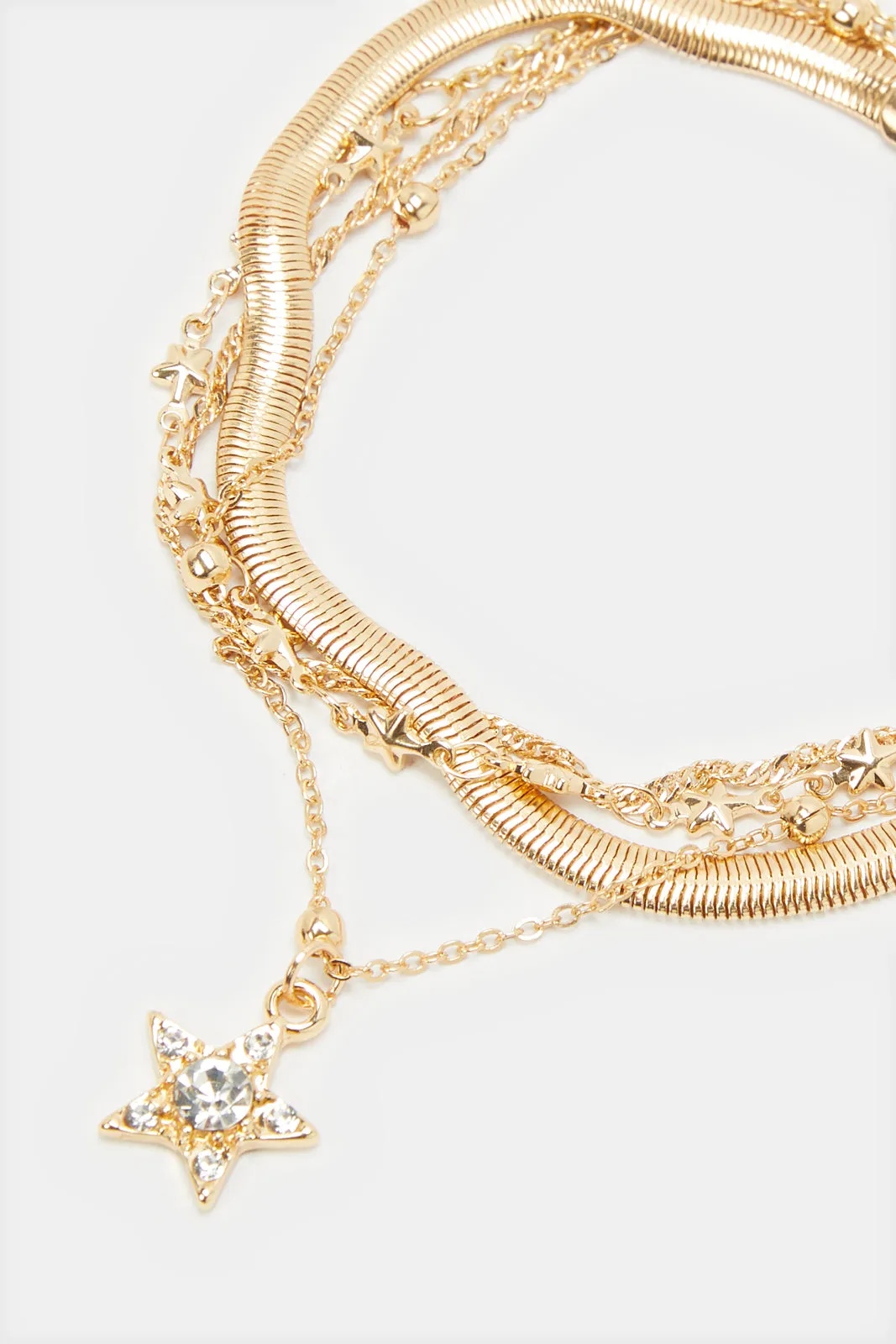 Women Gold Embellished Anklet sold by Redtag product image thumbnail 2