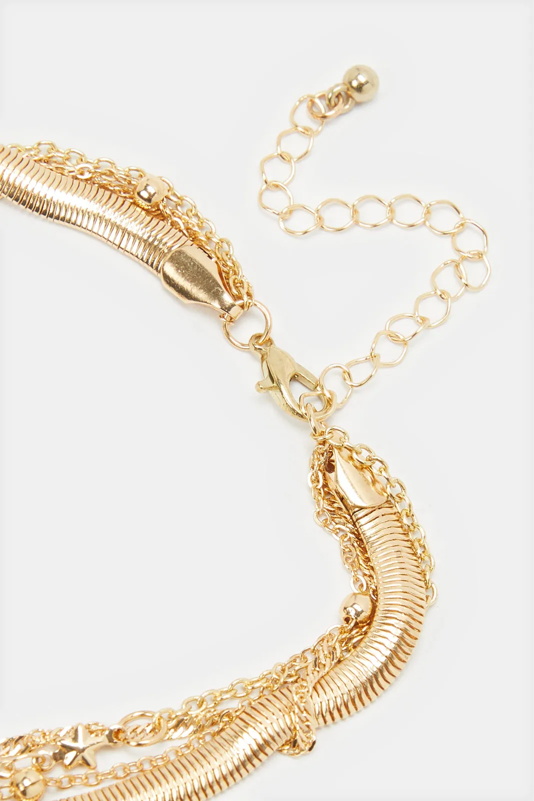 Women Gold Embellished Anklet sold by Redtag product image thumbnail 3