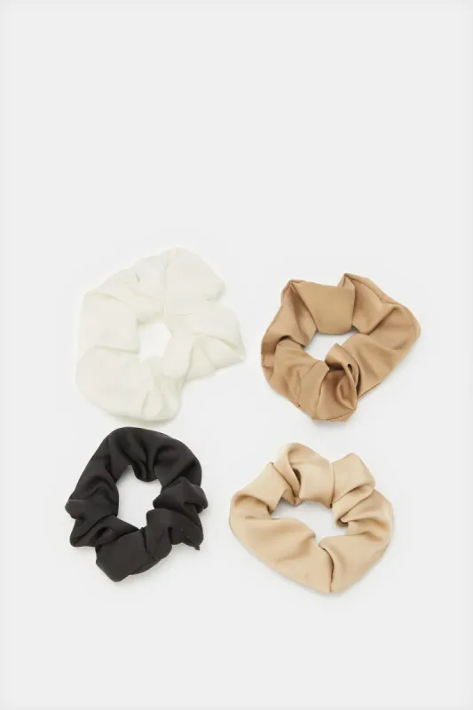 Women Assorted Embellished Scrunchy Set (4 Piece) sold by Redtag