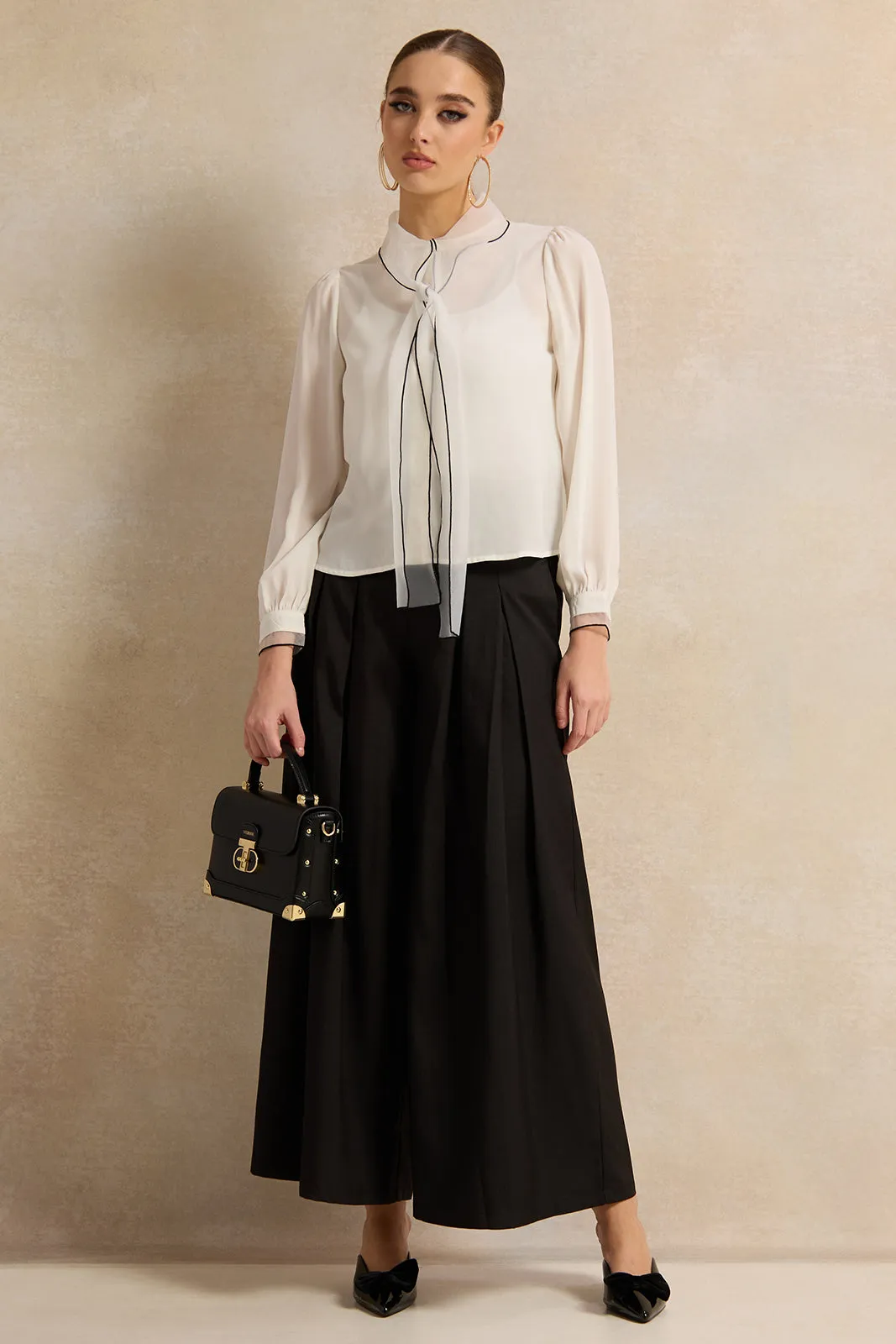 Women Ivory Collared Button Down Blouse sold by Redtag product image thumbnail 2