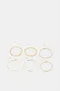 Women Gold Embellished Bracelet Set (6 Piece) sold by Redtag