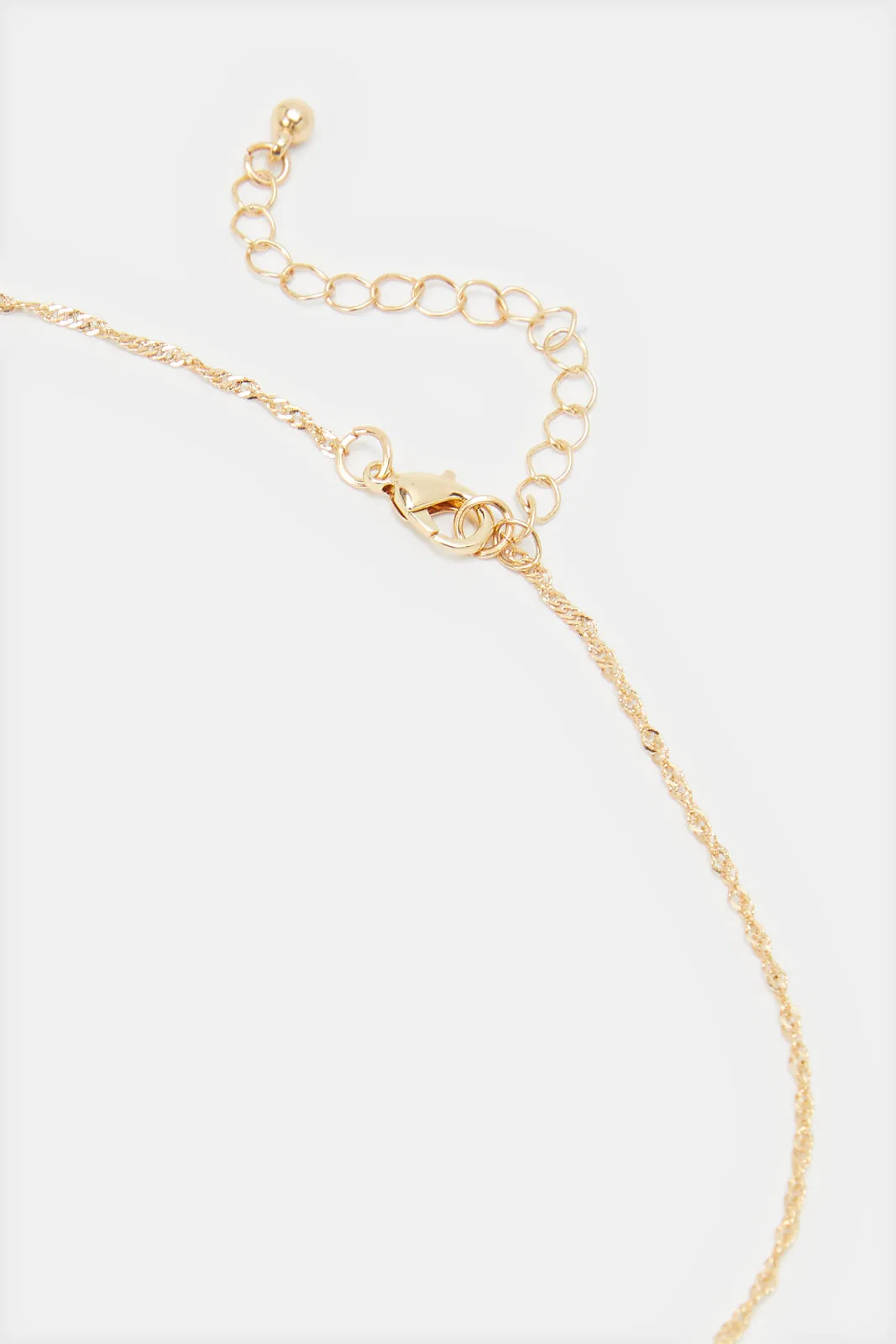 Women Gold Embellished Necklace sold by Redtag product image thumbnail 3