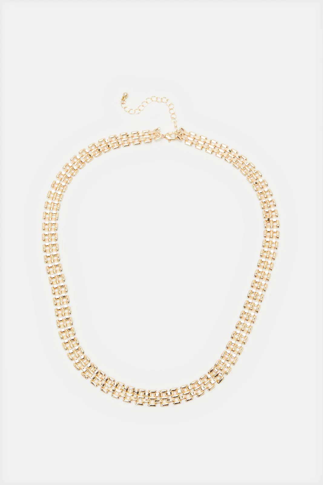 Women Gold Embellished Necklace sold by Redtag