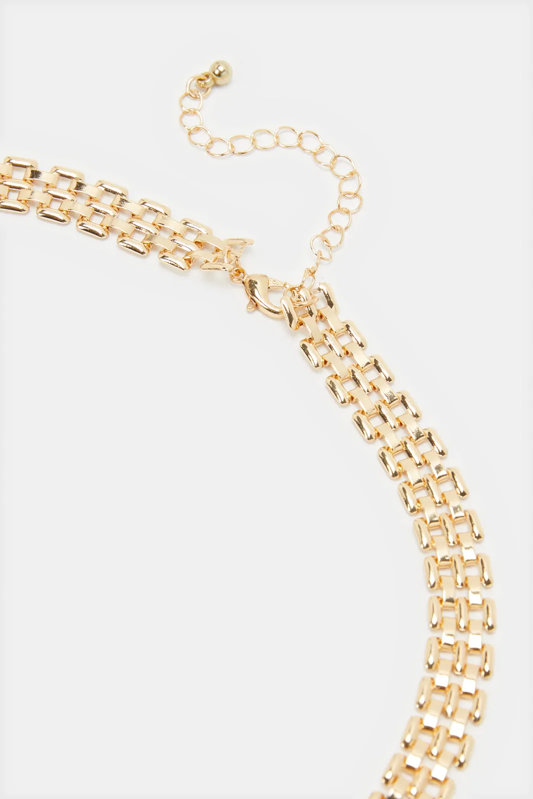 Women Gold Embellished Necklace sold by Redtag product image thumbnail 3