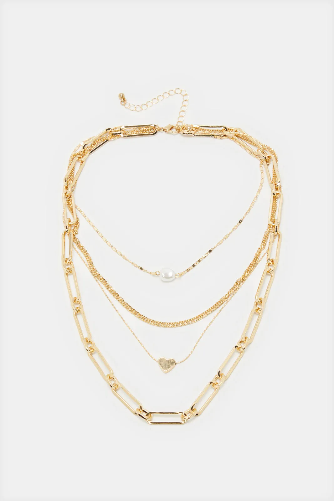 Women Gold Embellished Necklace sold by Redtag