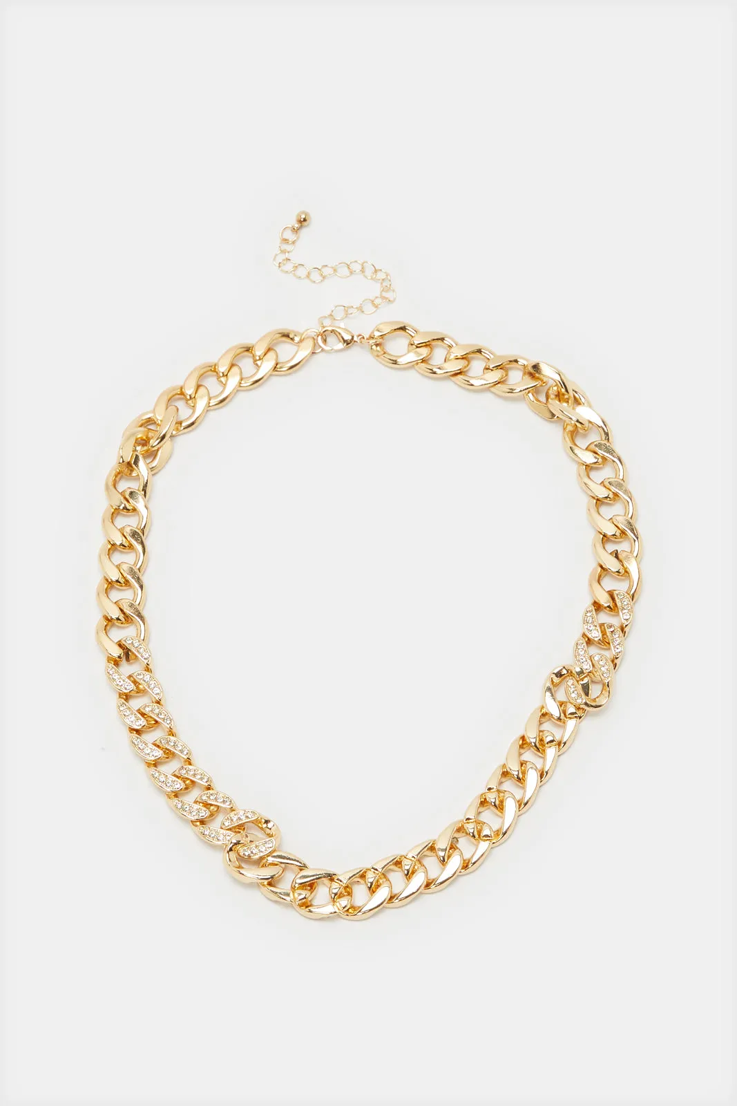 Women Gold Embellished Necklace sold by Redtag