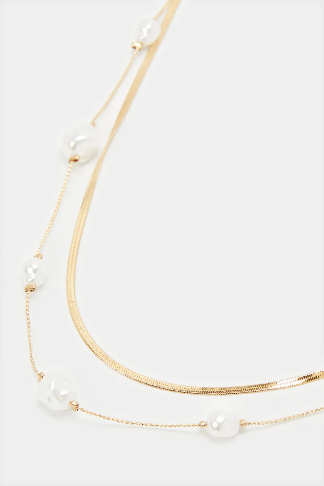 Women Gold Embellished Necklace sold by Redtag product image thumbnail 2