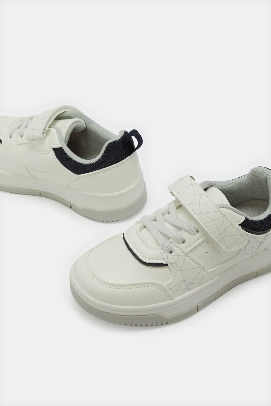 Boys White Skate Shoes sold by Redtag product image thumbnail 3