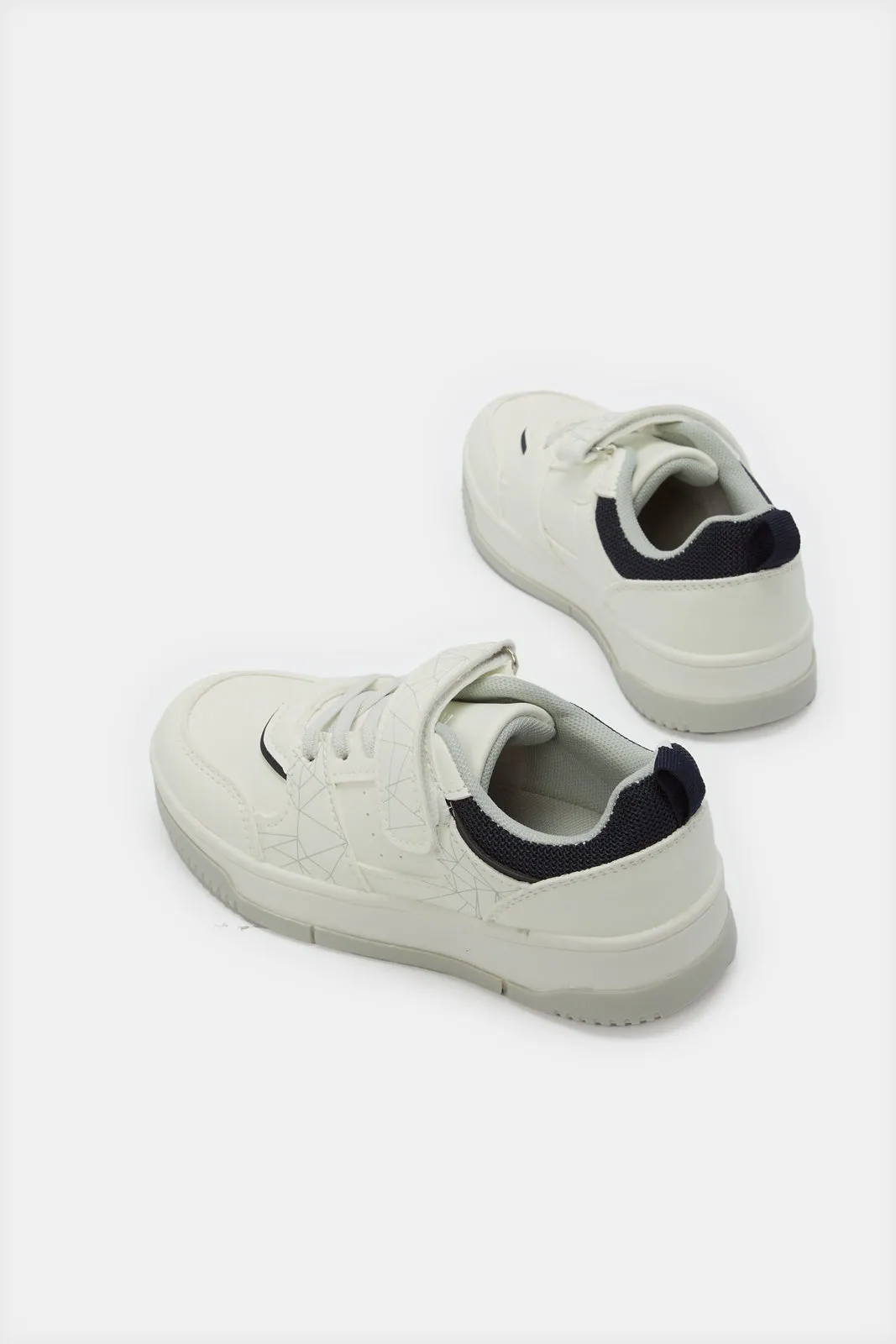 Boys White Skate Shoes sold by Redtag product image thumbnail 4