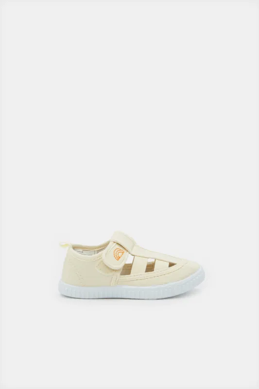Infant Boys Cream Strap Sandals sold by Redtag