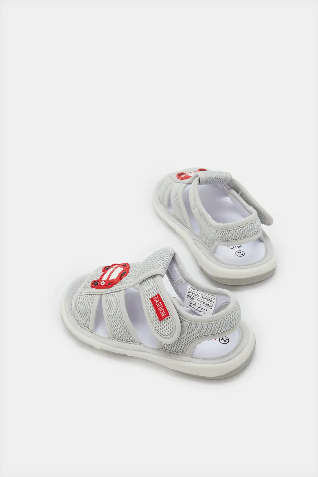 Infant Boys Grey Sounded Sole Sandals sold by Redtag product image thumbnail 4