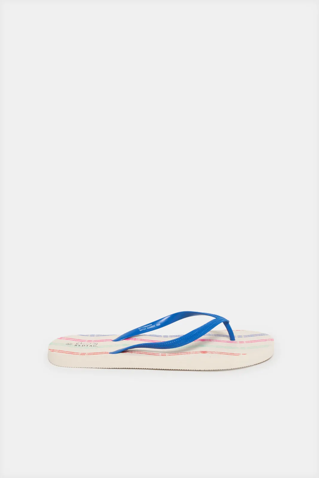 Women Blue Stripe Flipflop sold by Redtag product image thumbnail 3