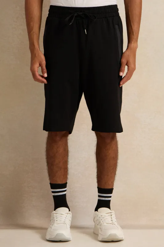 Men Black Active Shorts sold by Redtag
