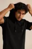 Men Black Hooded T-Shirt sold by Redtag