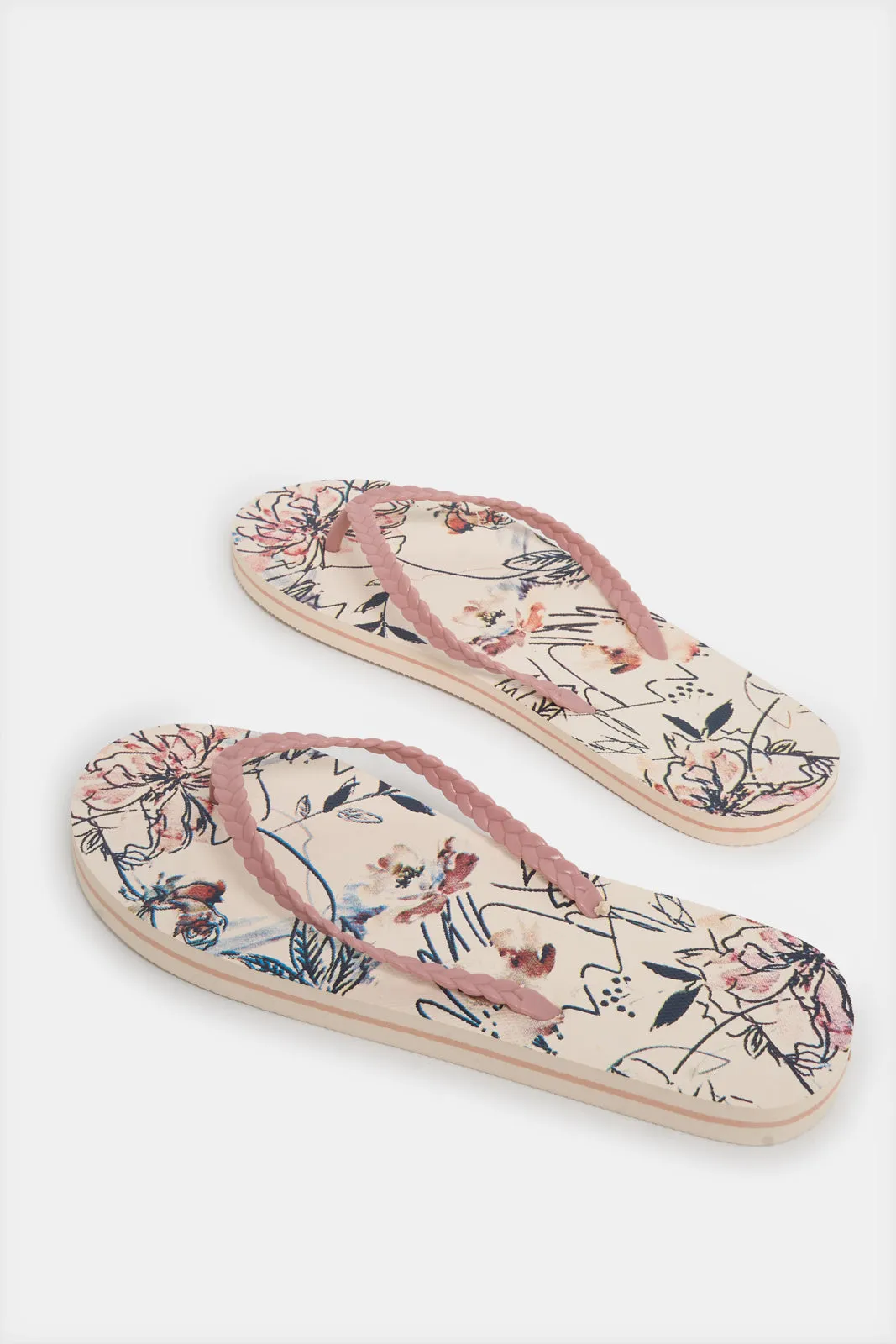 Women Pink Floral Flip Flop sold by Redtag product image thumbnail 3