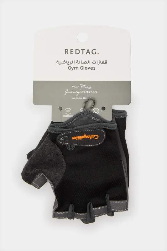 Black Protective Gloves For Fitness sold by Redtag