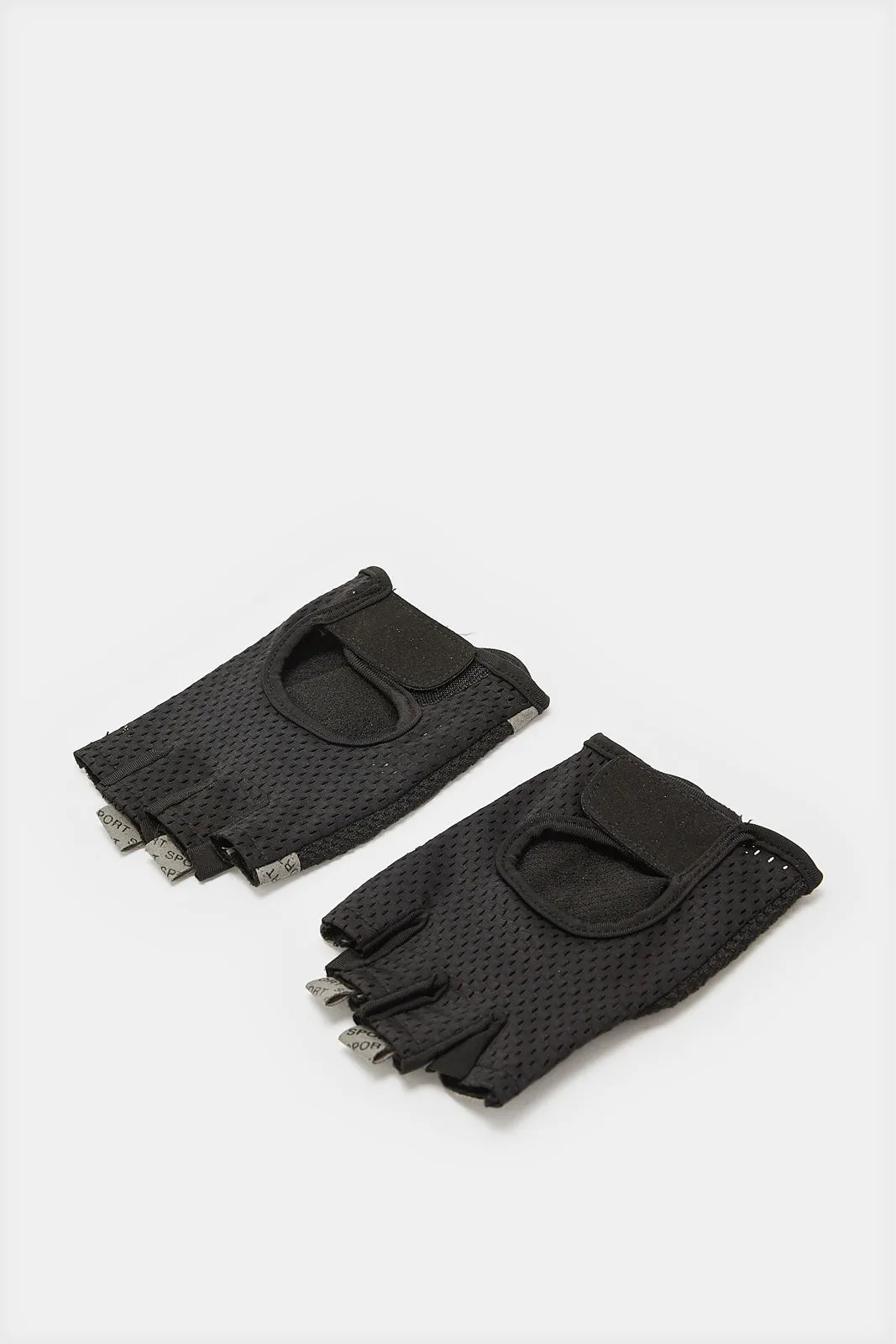 Black Protective Gloves For Fitness sold by Redtag product image thumbnail 5