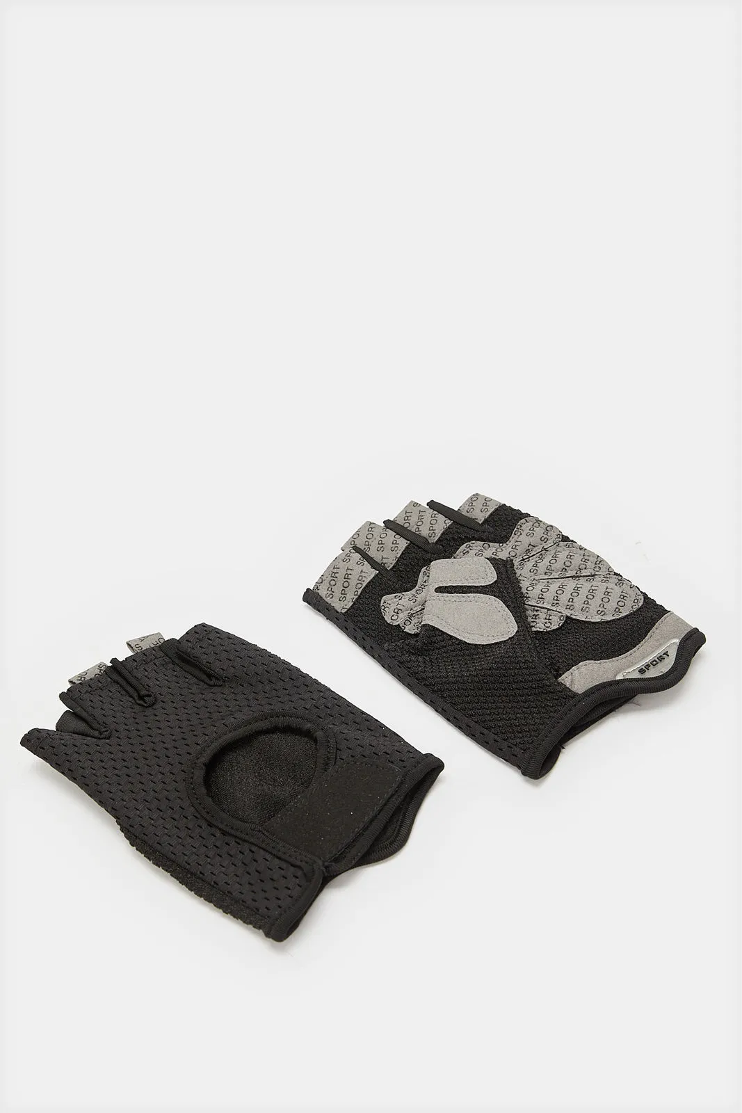 Black Protective Gloves For Fitness sold by Redtag product image thumbnail 4