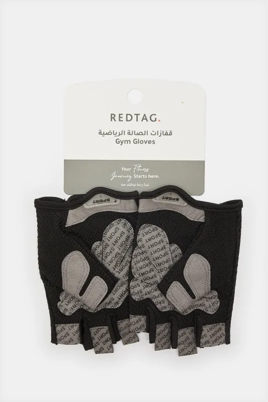 Black Protective Gloves For Fitness sold by Redtag