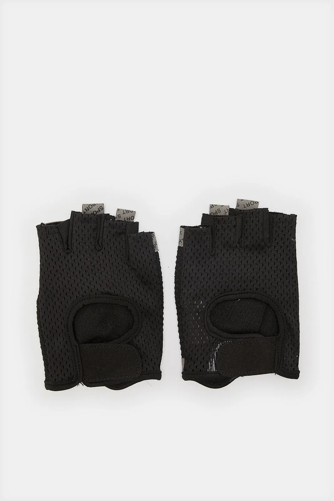 Black Protective Gloves For Fitness sold by Redtag product image thumbnail 3