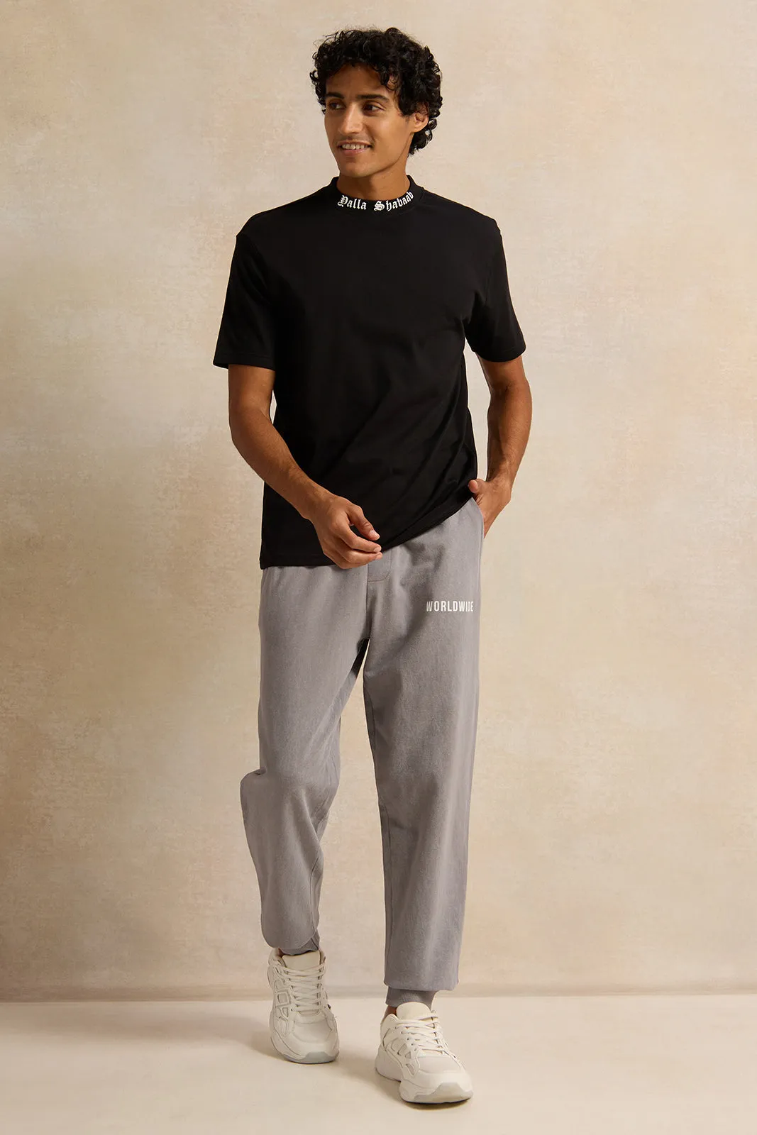 Men Grey Lounge Pant sold by Redtag product image thumbnail 2