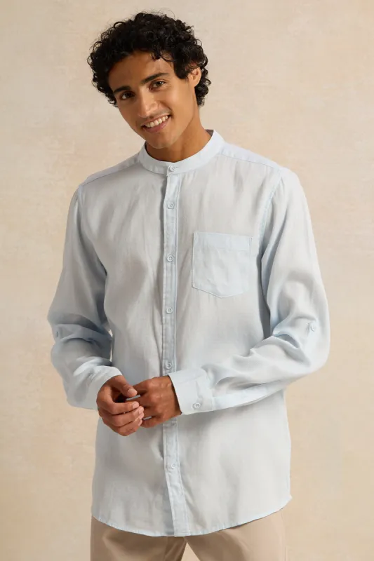 Men Blue Casual Shirt sold by Redtag