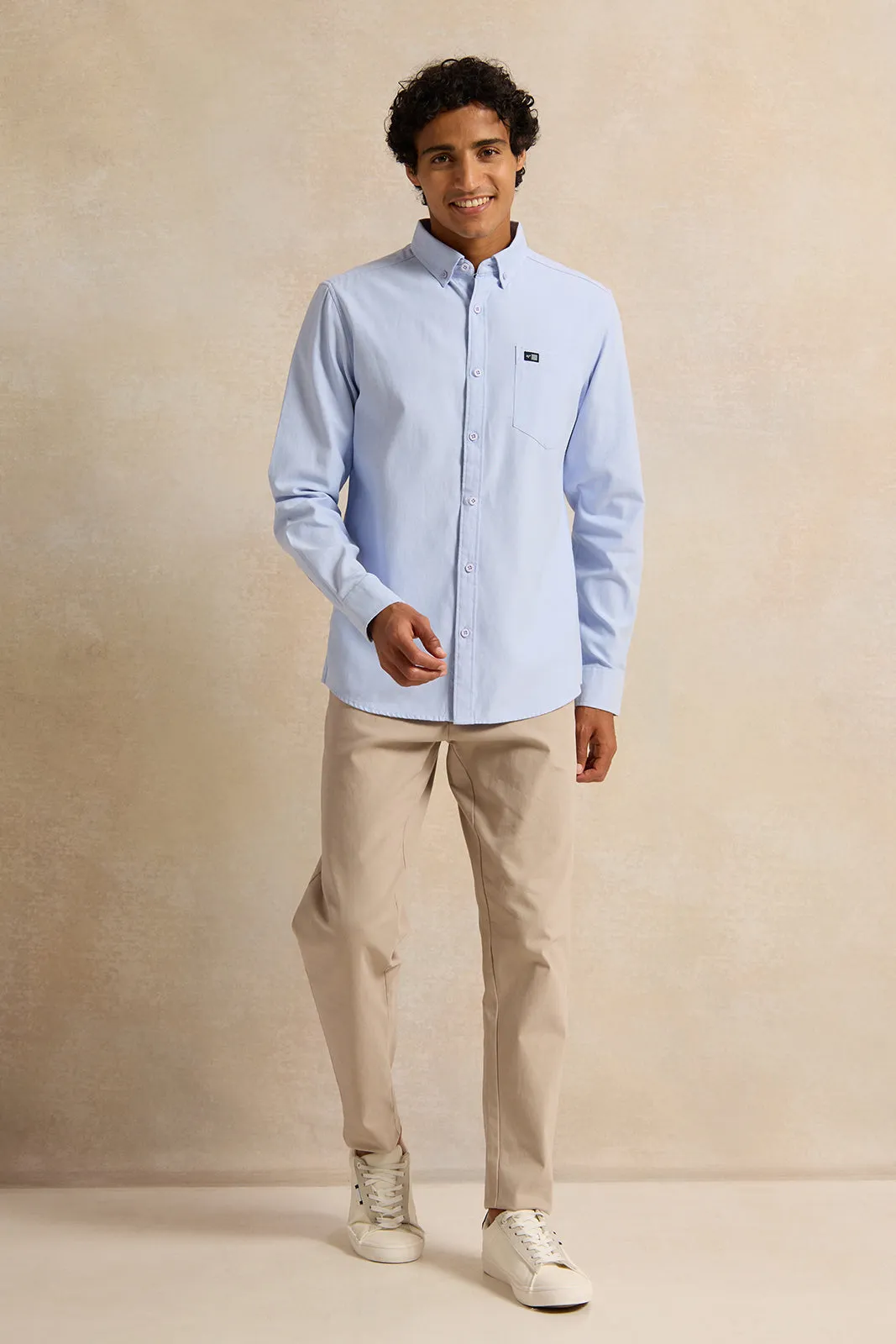 Men Blue Casual Shirt sold by Redtag product image thumbnail 2