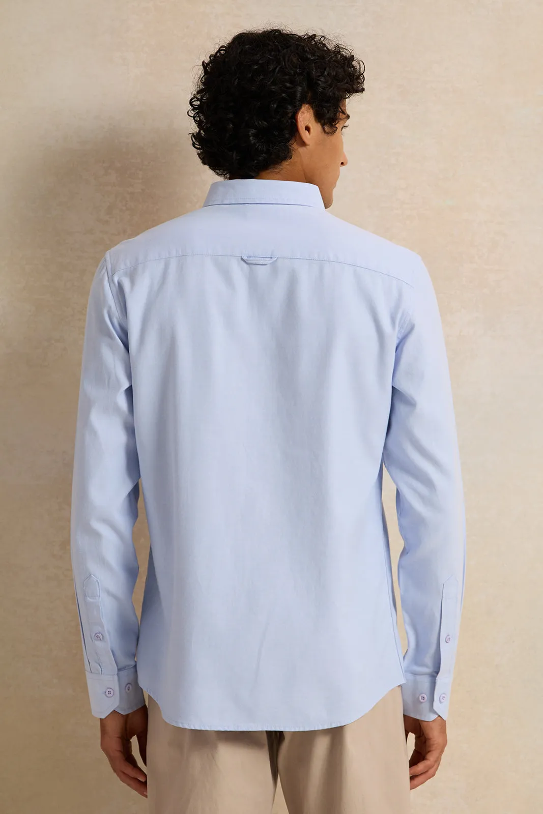 Men Blue Casual Shirt sold by Redtag product image thumbnail 3