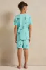 Boys Teal Printed Pyjama Set (2 Piece) sold by Redtag