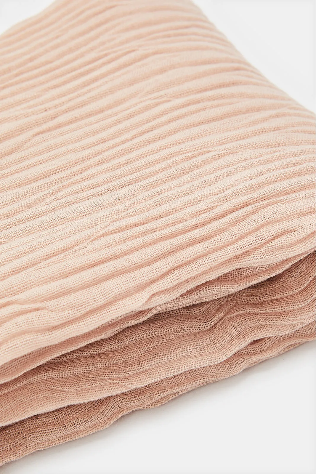 Beige Colour Solid Scarf sold by Redtag product image thumbnail 3