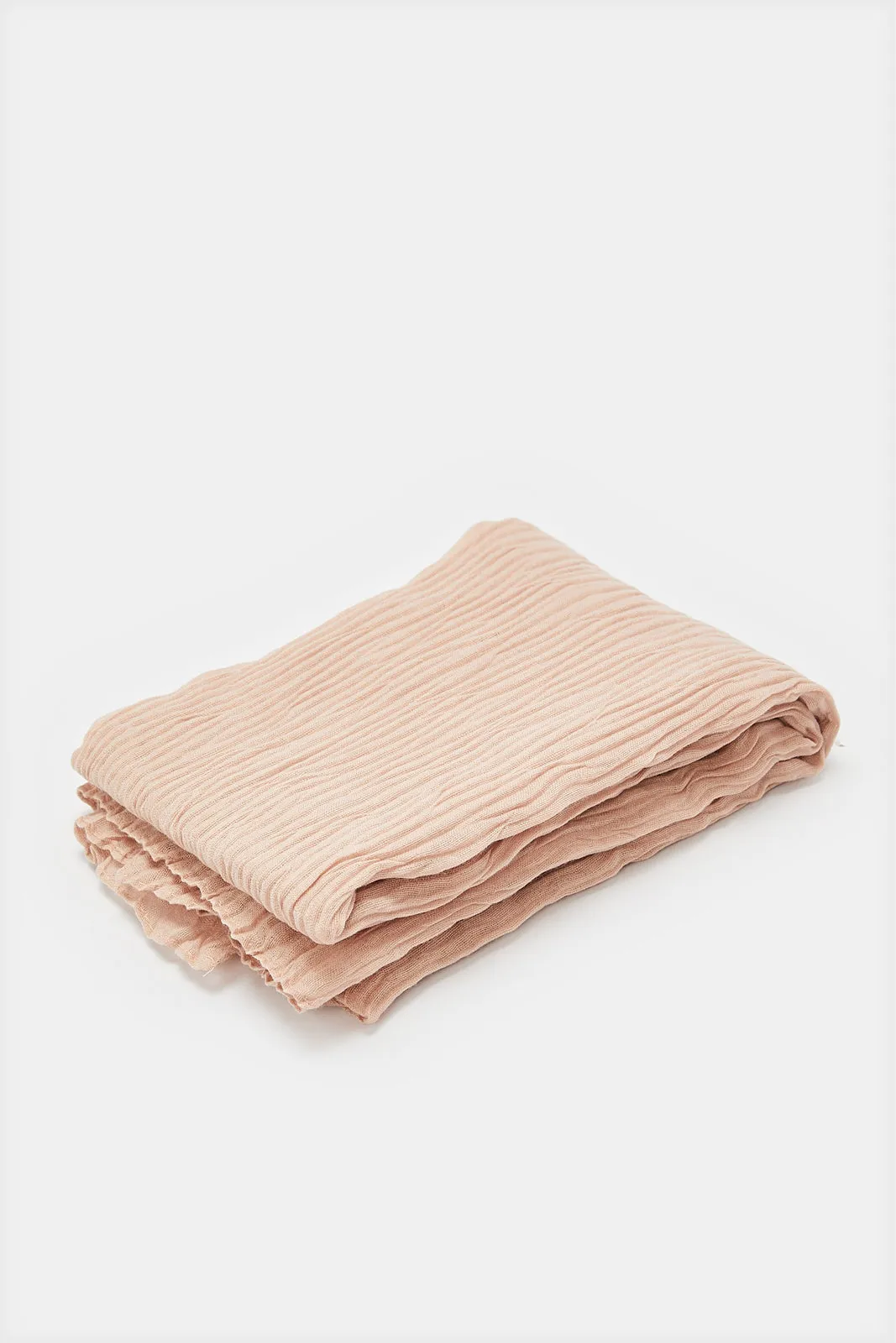 Beige Colour Solid Scarf sold by Redtag product image thumbnail 2