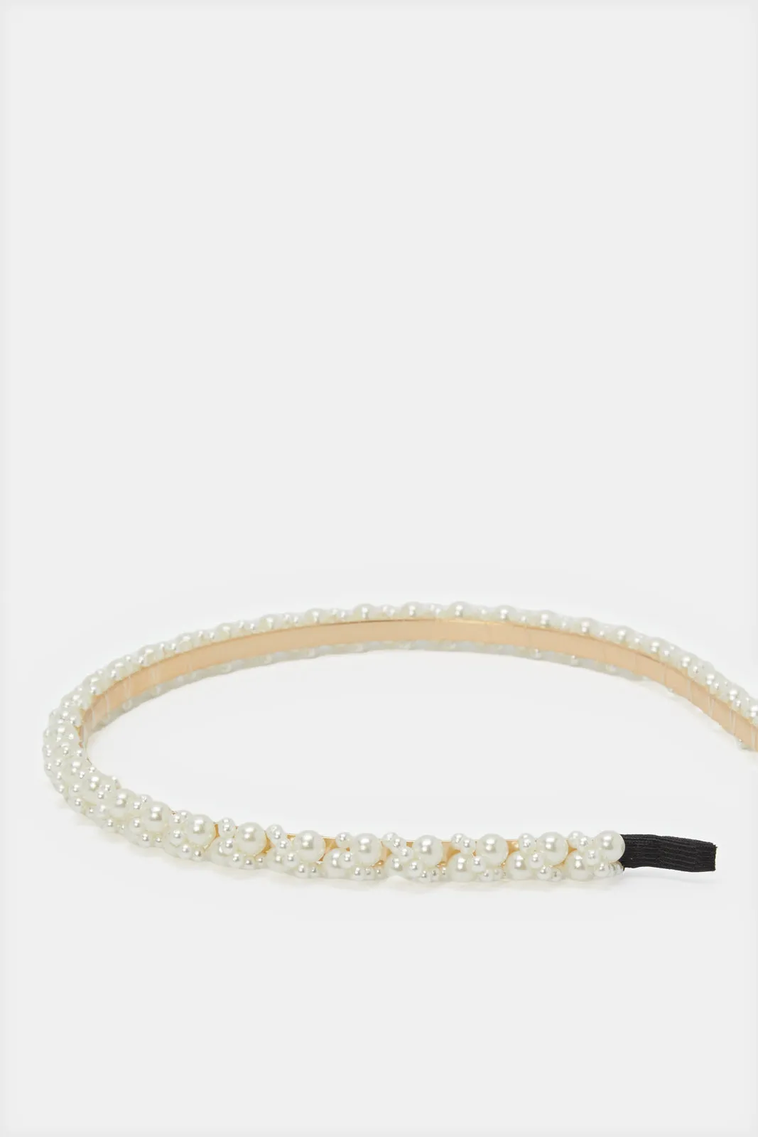 Women White And Gold Embellished Headband Set (2 Piece) sold by Redtag product image thumbnail 5